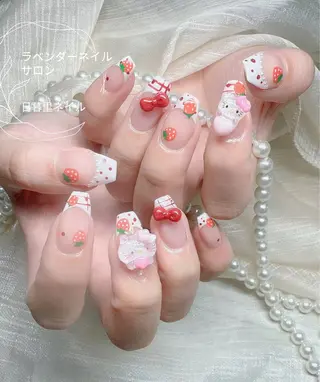 ネイル ラベンダー💖日暮里 ルル💖ネイルのネイルデザイン