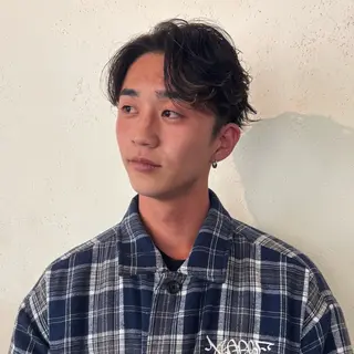 ショート パーマ メンズ メンズ特化美容師 サノヤマトのヘアスタイル