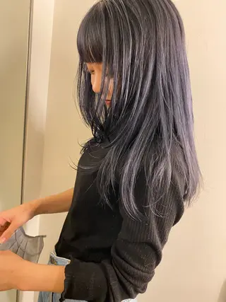 ロング カラー ミディアムレイヤー/ 艶カラー🎀　emiのヘアスタイル