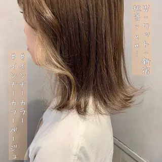 ショート カラー パーマ ヘアアレンジ メンズ キッズ ネイル マツエク・マツパ 新宿駅近♡友達とOK 🦋W -ワット -のヘアスタイル