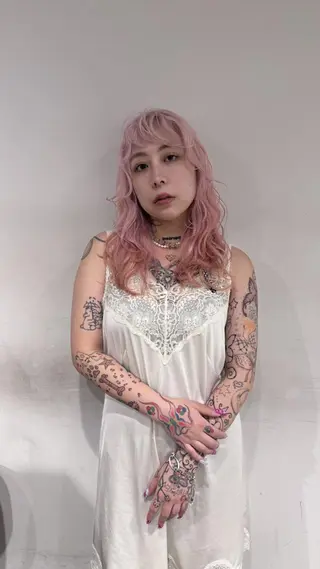 カラー セミロング サイレント美容師 アイリィのヘアスタイル
