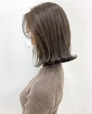 ミディアム カラー 🖤顔まわり 盛れヘア⟡アズサ🖤のヘアスタイル