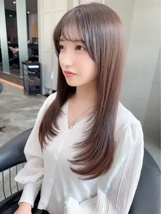 ロング ショート ボブ ロンド　エメのヘアスタイル