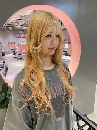 ロング カラー ないとう ゆうかのヘアスタイル