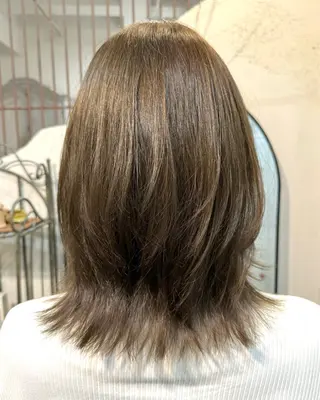 ミディアム カラー 🔆髪質改善 透明感 カラー🔆佐々木貴仁のヘアスタイル