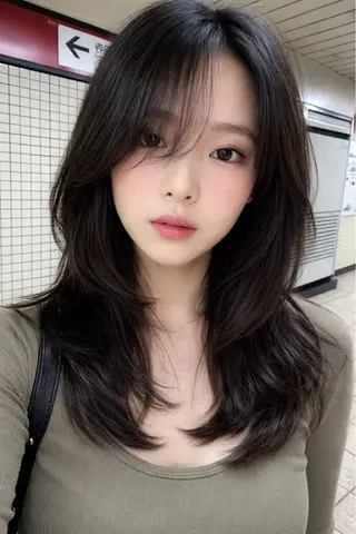 ロング 高原 爽箕のヘアスタイル