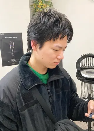 ショート パーマ ヘアアレンジ メンズ 🧶ブリーチカラー TERU🧶の眉毛・アイブロウイメージ