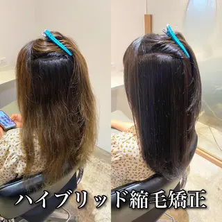 ロング カラー パーマ ブリーチ縮毛矯正/ デサキ ショウヘイのヘアスタイル