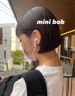 ミディアム カラー パーマ ヘアアレンジ ネイル マツエク・マツパ Miku /ボブのヘアスタイル