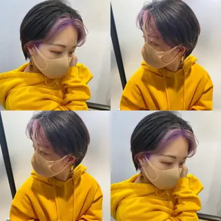 ショート カラー ヘアアレンジ メンズ 【池袋/スパイキー ショート】ⓝⓘⓜⓤのヘアスタイル