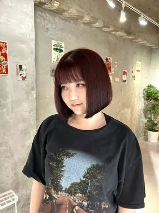 ミディアム yuuna ✮ door whiteのヘアスタイル