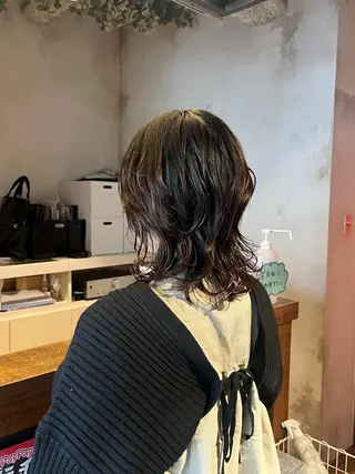 ミディアム パーマ 韓国好き🇰🇷 美容師MIKUのヘアスタイル