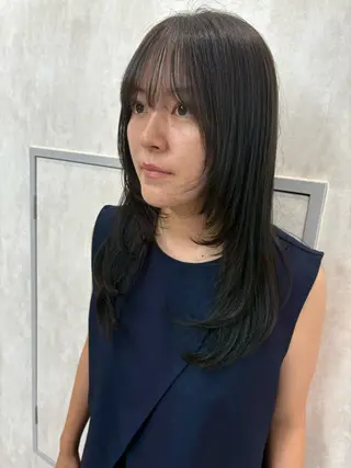 ロング カラー tokute 片岡心🐥のヘアスタイル