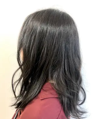 セミロング うる艶レイヤーカット hinakoのヘアスタイル