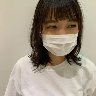 ミディアム 鳥越 一希のヘアスタイル