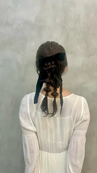 ヘアアレンジ 透明感カラー 🦙なりたりみのヘアスタイル
