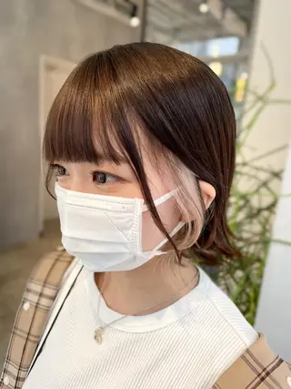 ショート カラー ハイトーン×レイヤー ／遠藤将太のヘアスタイル