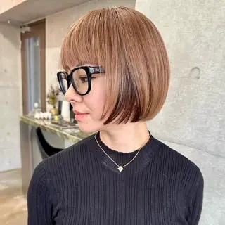 ミディアム カラー ハイトーンカラー/ さらさのヘアスタイル