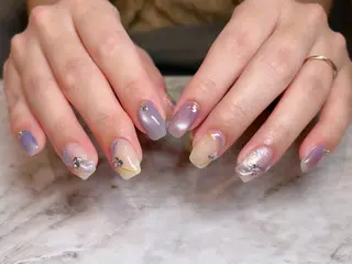 ネイル BLUE【ブルー】所属・NARUMI HYODOのネイルデザイン