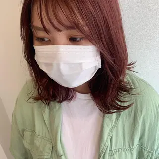 カラー MARU パーマ/レイヤーのヘアスタイル