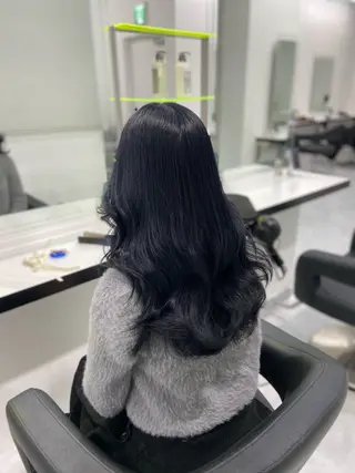 ロング カラー ヘアアレンジ レイヤー×透明感カラ ーHAYATOのヘアスタイル