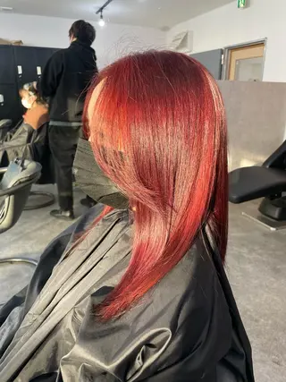 ミディアム カラー パーマ ヘアアレンジ メンズ キッズ ネイル マツエク・マツパ アイブロウ カラー特化サロン Eir心斎橋のヘアスタイル