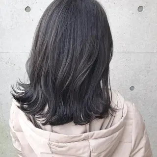セミロング カラー ヘアアレンジ Satsuki ✂︎♡のヘアスタイル