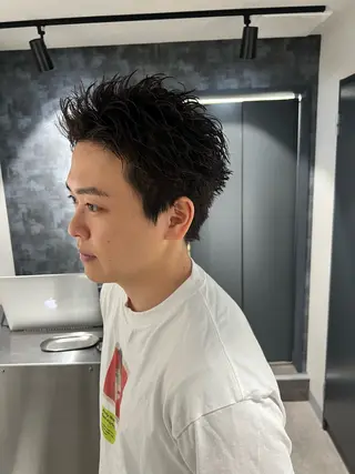 ショート パーマ メンズ ⚡️ショート特化⚡️ ATARUのヘアスタイル
