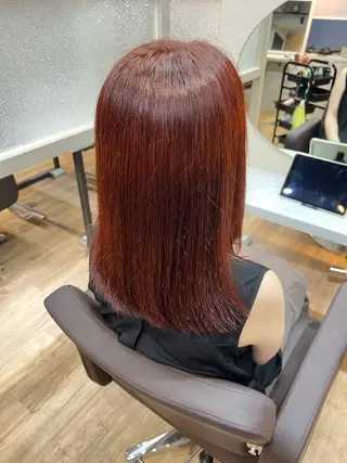 セミロング カラー AIRI/難波/ ハイトーン/髪質改善のヘアスタイル