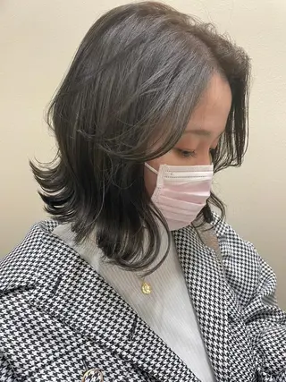 カラー ayaka 縮毛矯正レイヤーのヘアスタイル