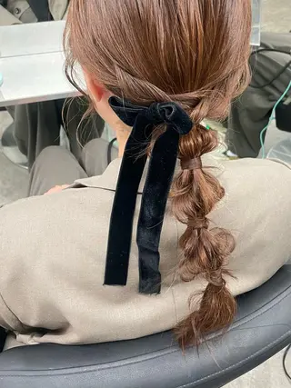 ヘアアレンジ 速水 ゆきののヘアスタイル