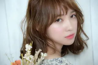 ミディアム 堀田 英樹のヘアスタイル