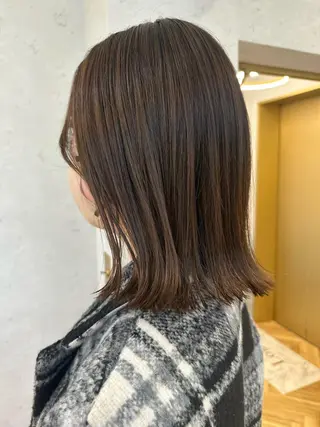 ミディアム 🛑柔らか透明感 カラー🛑大谷のヘアスタイル