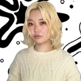ミディアム カラー Rena✴︎トレンド ×スタンダードMIXのヘアスタイル