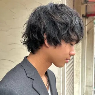 ミディアム メンズ 【メンズショート 特化】村斎　伶次のヘアスタイル