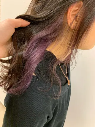 ミディアム カラー 顔まわりカット✄ ベージュカラー🧸のヘアスタイル