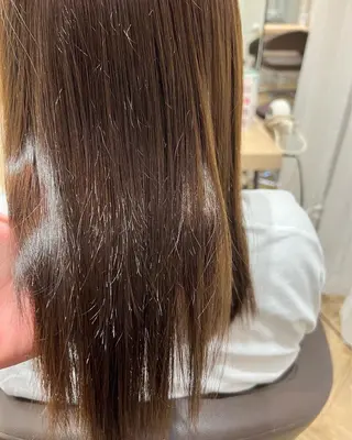 ミディアム 白髪ぼかし/髪質改善 梅原響輝のヘアスタイル