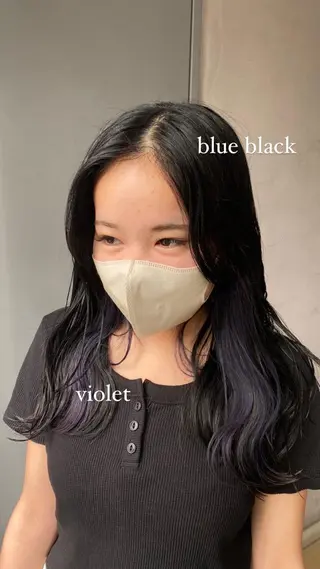 ロング カラー 竹内 柚子のヘアスタイル