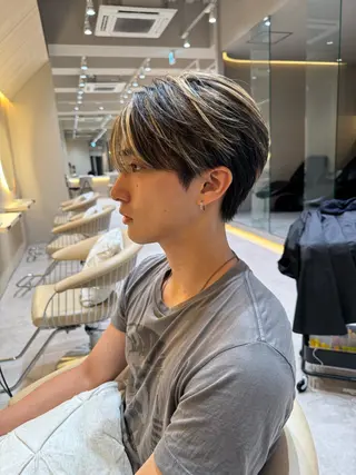 カラー メンズ 大人メンズパーマ メンズ特化　萱原大幹のヘアスタイル