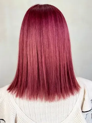 ミディアム カラー ヘアアレンジ 髪質改善カラー🪞 美髪縮毛矯正🪞城のヘアスタイル