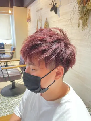 ショート カラー ヘアアレンジ メンズ キッズ Hiro ヒロのヘアスタイル