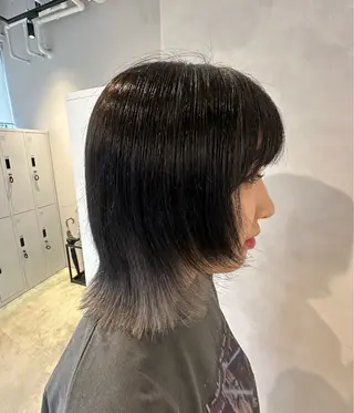 ミディアム カラー 渋谷うる艶カラー 🦊あらし🦊のヘアスタイル