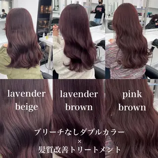 ロング カラー 履歴修正屋さん／ ブロンド／ホワイトのヘアスタイル