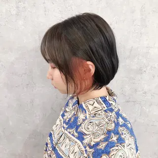 ショート カラー パーマ ヘアアレンジ メンズ キッズ ネイル マツエク・マツパ エビスザキレン／メン ズ／心斎橋🌳のヘアスタイル