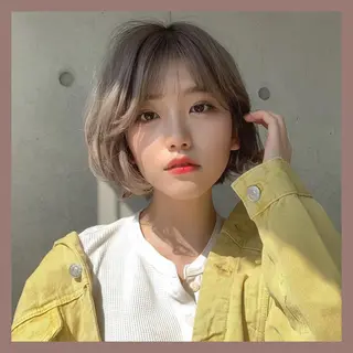ショート カラー ヘアアレンジ 💖韓国ヘアの匠 💖TAKUMI💖のヘアスタイル
