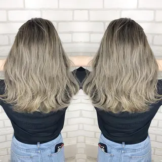 セミロング 【美髪矯正】【スト カール】小野村翔太のヘアスタイル