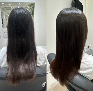 セミロング Emuest心斎橋 SAKIのヘアスタイル