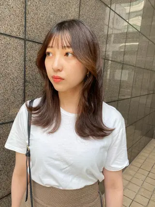 セミロング Pia ツボイ ケイタのヘアスタイル