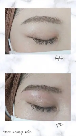 アイブロウ Luana wax 🐚根本のエステ・リラクイメージ