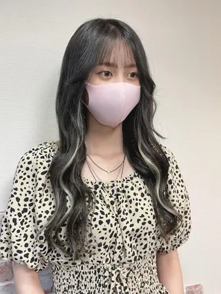 カラー ロング Reflet 新宿/プルエクステのヘアスタイル